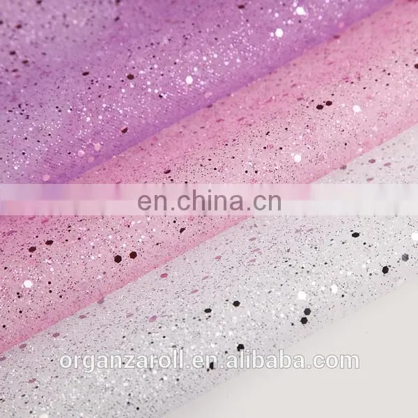 High Quality Fabric Polyester Pet Sequin Film Tulle Rolls photo-2