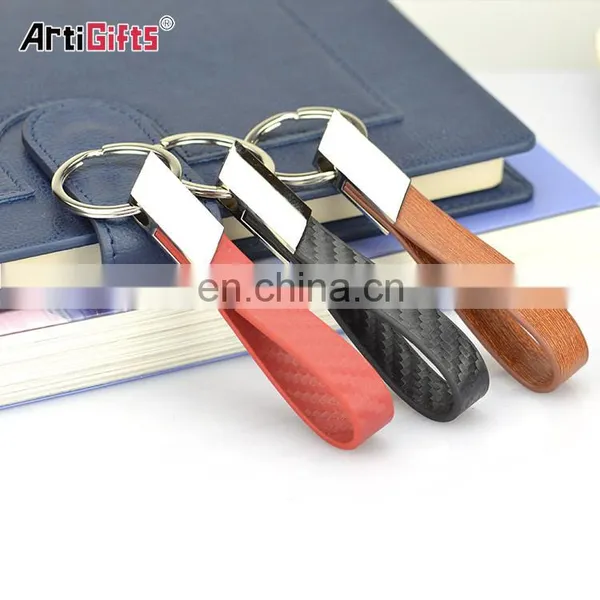 Custom Logo Metal and Leather Key Chain photo-3