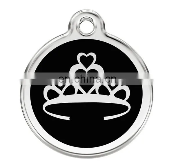 Gift Item Custom Round Dog Tag With Ring photo-5