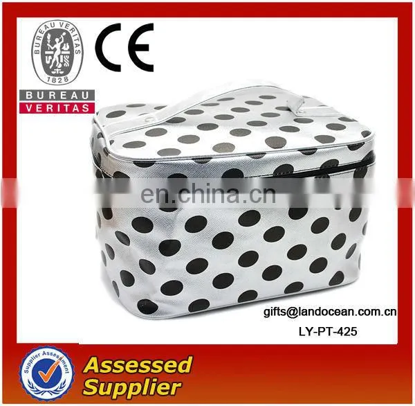 Fashion PU Silver Cosmetic Bag