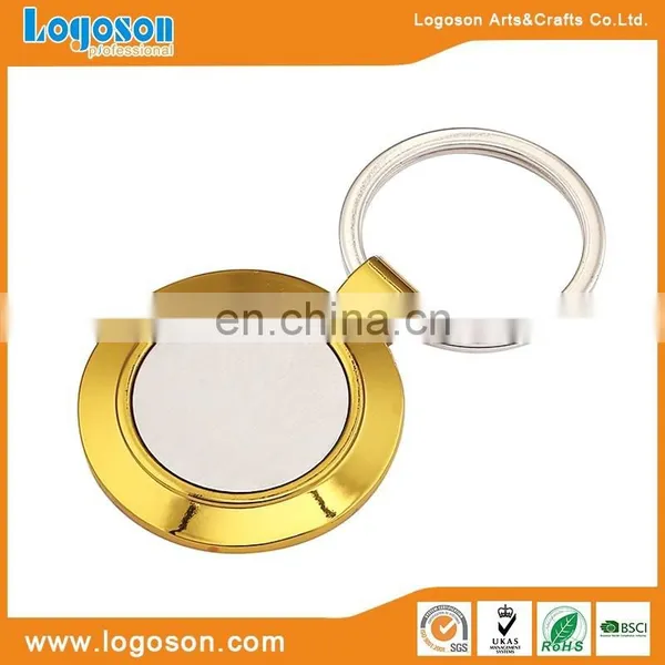 Wholesales OME&ODM Design Blank Sublimation Keychain Coin Shape Keyring photo-5