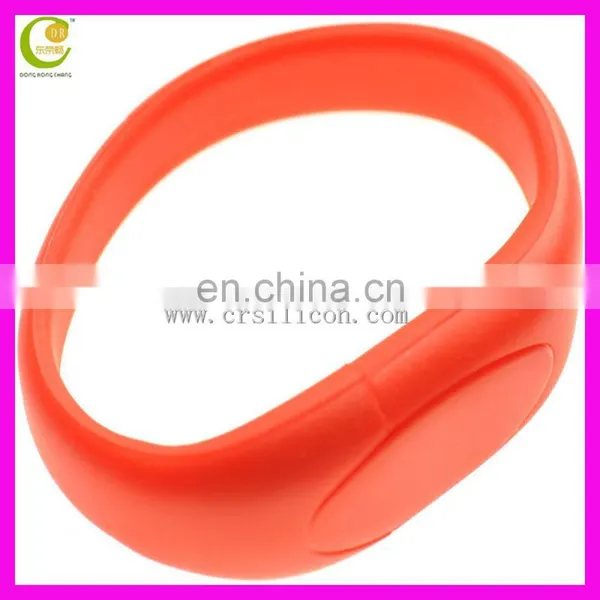 Promotion Gift Silicon Snap Band Wristband Pen Drive Usb Flash Drive With Custom Logo photo-3