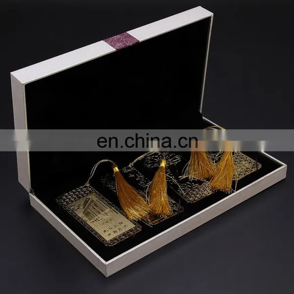 Factory Direct Sale Promotional Gifts Gift Set Metal Hollow Out Bookmark Suit Wholesale photo-2