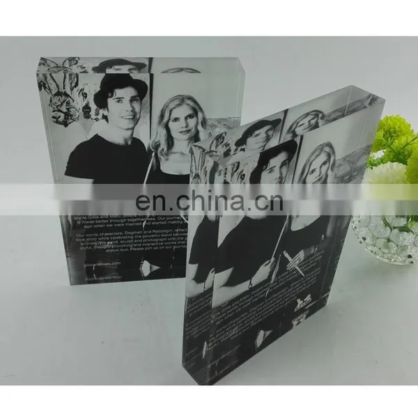 Silk Screen Printing Acrylic Photo Block LOGO Block Acrylic Photo Block 7x5 photo-2