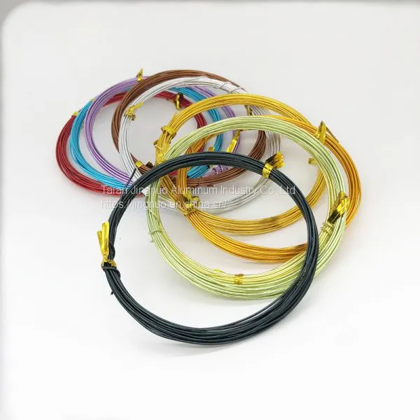 Aluminum Coil Wire 0.8mm-5.00mm Bulk Craft Wire Craft Supply Anodized Aluminum Wire photo-5