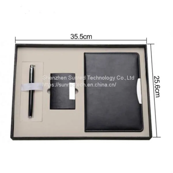 Business Gift Set With PU Leather Notebook Name Card Holder Ballpen,luxury Gift Set for Woman,mens Gift Set photo-3