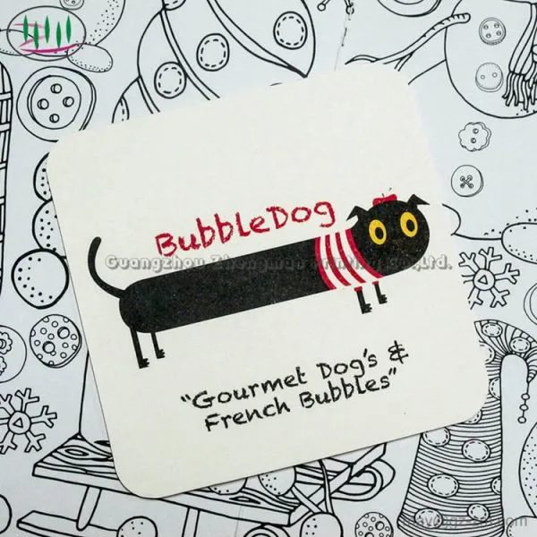 Absorbent Paper Coaster For Drink Shop photo-2