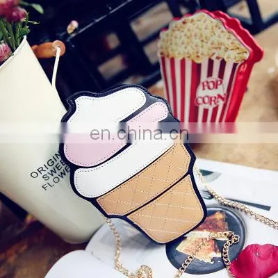 Casual Women's Bag 2018 New Food Series Hamburger Fries Popcorn One-shoulder Diagonal Chain Small Bag Trend photo-4