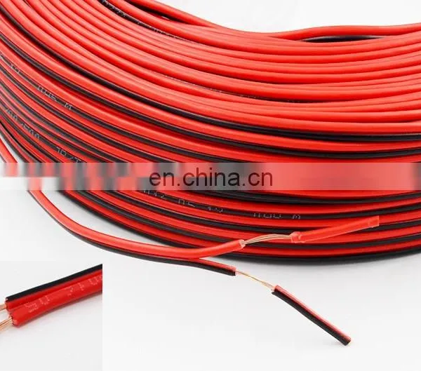 Twin Flat Wire Flexible White Black Red Color Speaker Cable photo-7