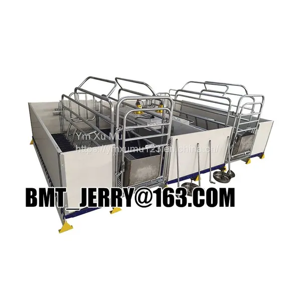 Hot Dip Galvanized Customized Size Sow Farrowing Cage for Swine Farm