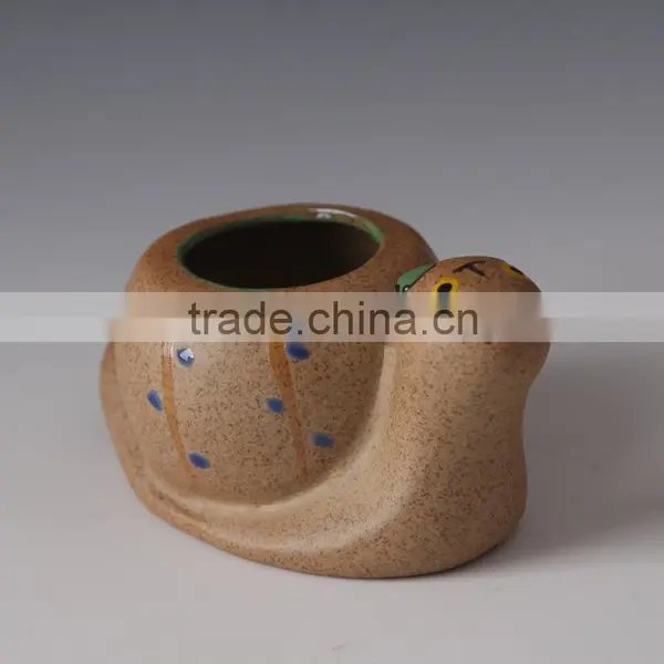 Ceramic Flower Pot With Water Indicator Desktop and Office Pot photo-2
