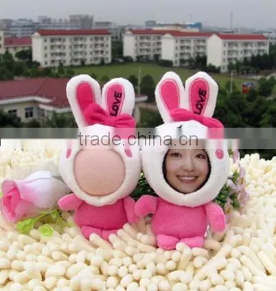 Wholesale Diy 3d Photo Face Doll Your Face Doll Print Machine Heart Rose Rabbit 14CM 3d Face Doll Maker Promotion