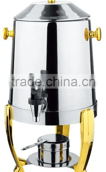 Good Quality Stainless Steel Coffee Urn for Hotel Buffet in Gold Color photo-2