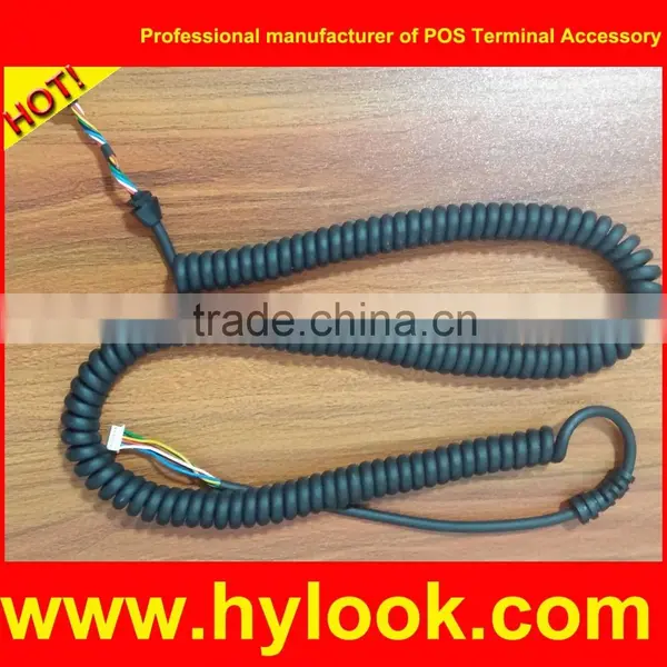 OEM Curly Sprial Cable for Verifone Nurit 8210 Base and Handset photo-2
