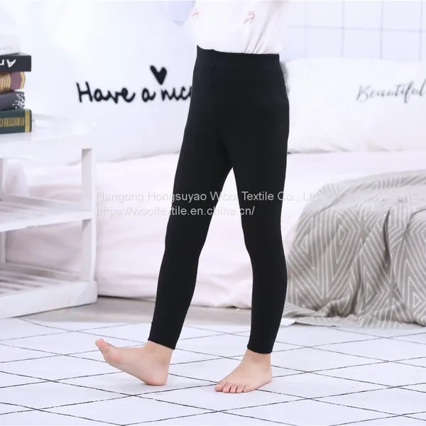 Hot Selling Winter Season Kids' Autumn Cashmere Fabric Pants Warm Trousers photo-4