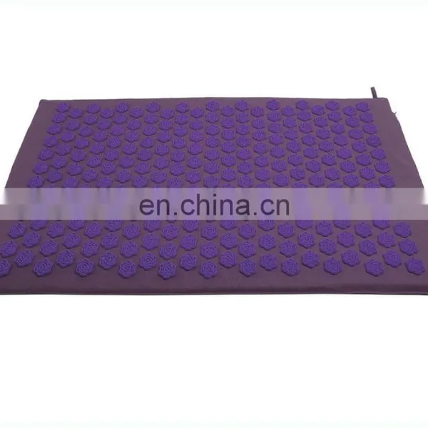 Private Label 100% Cotton Canvas Lotus Shape Plastic Spike Mat photo-4
