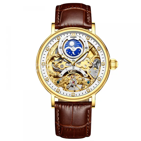 KINYUED J055 Skeleton Brand Luminous Automatic Watch Mechanical photo-2