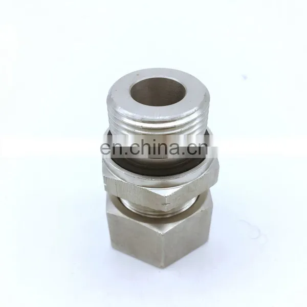 JIC 1/4 3/8 G1 Unf Thread Hydraulic Pipe Adapter Straight Threaded Male Stainless Steel Valve Adapter photo-5