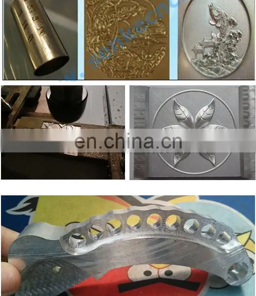 6090 Four Head ATC Tool Change Brass Moulding Making Cnc Router Metal Cutting Machine photo-4
