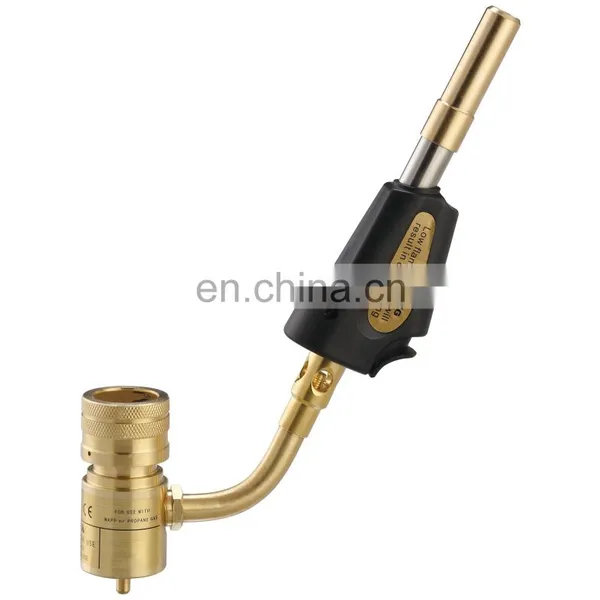 Single-Tip Self-ignition Mapp Gas Welding Hand Torch With Brass Tip Brass Made One Tube Flame Hand Torch