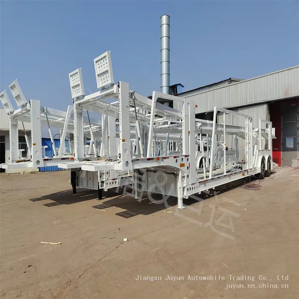 Export to Philippines Semi-trailer Car Transport Trailer Vehicle Transport Trailer photo-5
