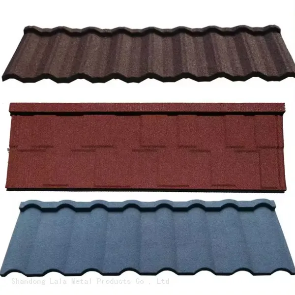 Stone Coated Metal Roofing Tile Prices in China Suppliers Dark Red Nigeria Stone Coated Steel Roof Tile photo-3