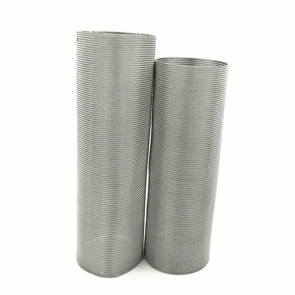 Supply 100 150 300 500 Micron Stainless Steel Wire Mesh Screen Cylinder Filter Mesh Tube photo-2