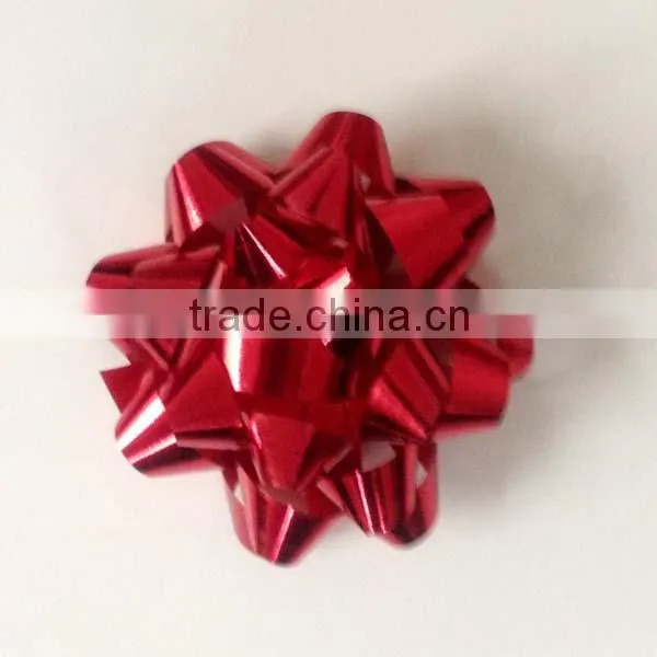 Iridescent Handmade Star Ribbon Bow, Artificial Plastic Ribbon Bow,Pull Ribbon Bow photo-2