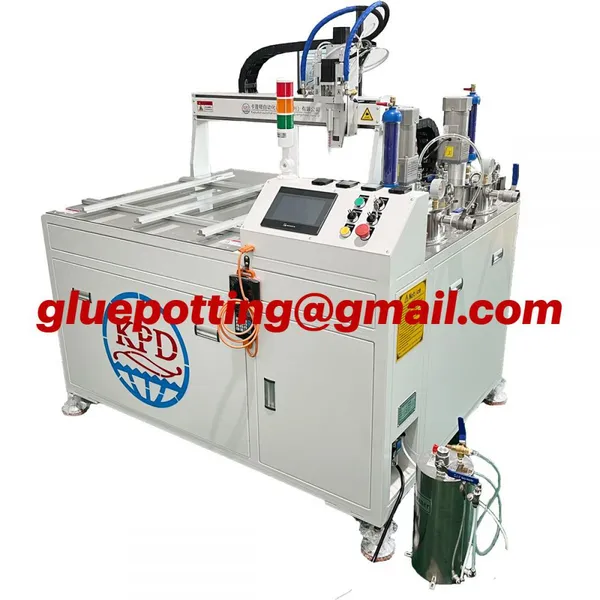AB Glue Dispenser Polyurethane Epoxy Silicone Dispensing Epoxy Resin Potting Machine photo-2