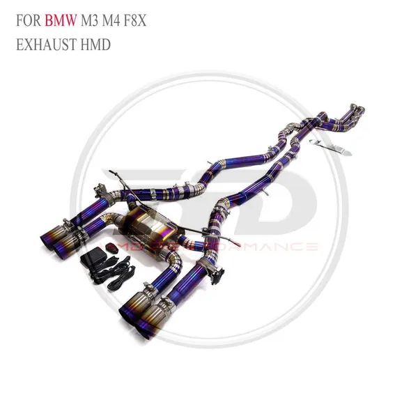 HMD Titanium Exhaust Pipe Catback for BMW M3 M4 F80 F82/M3 M4 F8X/ M3 M4 G80 G82 Muffler With Valve For Cars Whatsapp+86 18946955156 photo-2