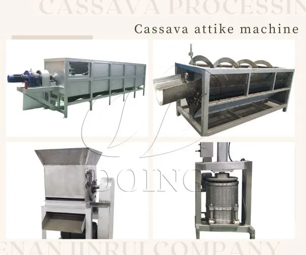 1-2TPH Cassava Garri Making Line Cassava Peeler Cassava Grater Cassava Processing Plant for Attieke and Garri Production photo-2