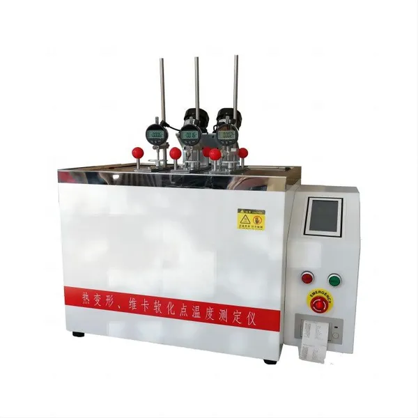 HST Computer-controlled Thermal Deformation Vicat Softening Point Tester Plastic Thermal Deformation Testing Machine photo-2