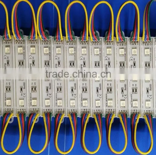 Material Glue Item 5050 Led RGB Module High Brightness With Cheap Price and Changlable Color for Signage photo-3