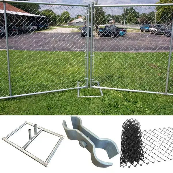 Chain Link Temporary Fence for Warehouse Security With 2.0m Panel Length photo-3