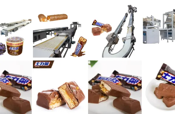 Automatic Multiple Candy Bar Corn Bar (snickers) Production Line With Chocolate Enrobing photo-4