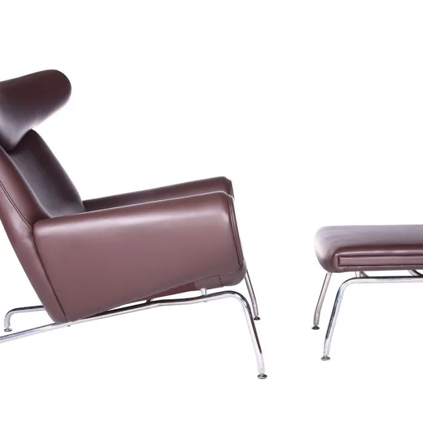 Hans J. Wegner OX Chair and Ottoman Replicas photo-2