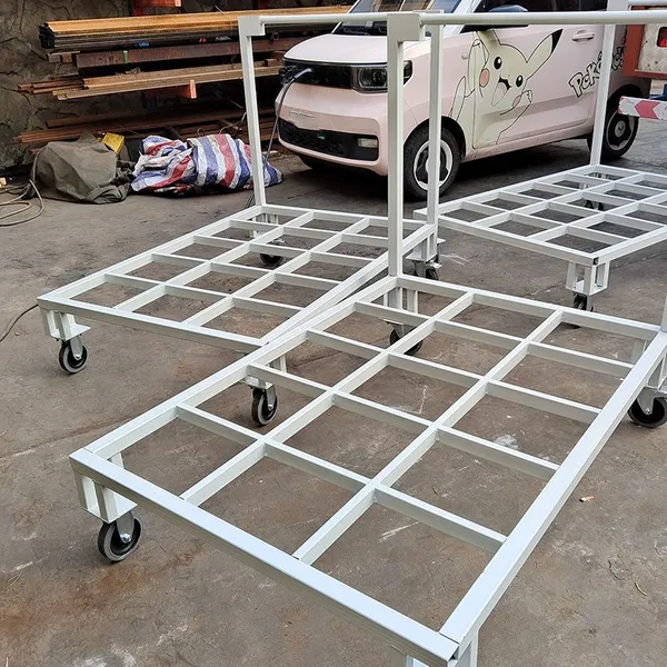 Workshop Tooling Turnover Trolley for Production Line Parts Storage, Customizable on Demand