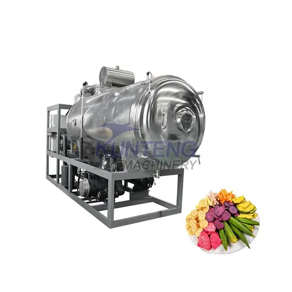 Vegetable Freeze Dryer Machine Vacuum Dryer for Okra Potato Mushroom and Lotus Root Slices EPC