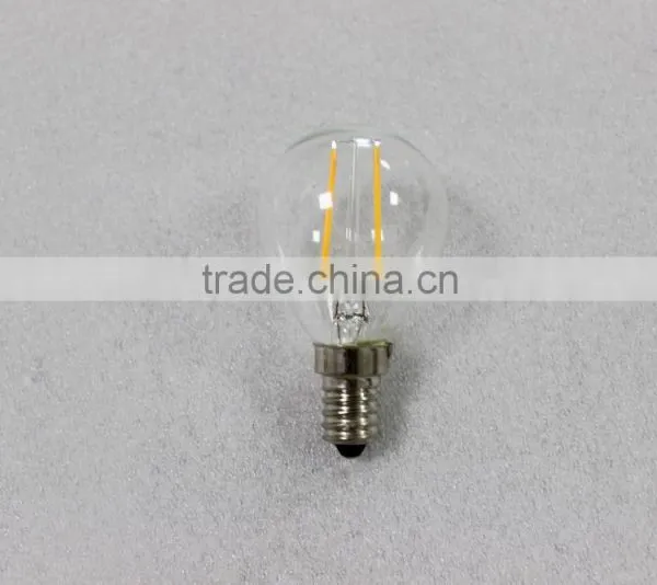High Brightness LED E14 E27 2W G45 360 Degree LED Filament Bulb photo-5