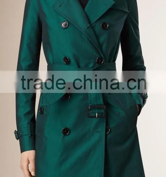 Trench Coat Ladies Winter Women Double Breasted Long Trench Coat photo-3