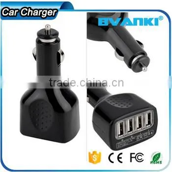 Universal Micro Auto 4 Port USB Car Charger For IPhone IPad 2.1A Mini Car Charger Adapter Cargador Coche Carregador de Celular Quality Choice photo-3