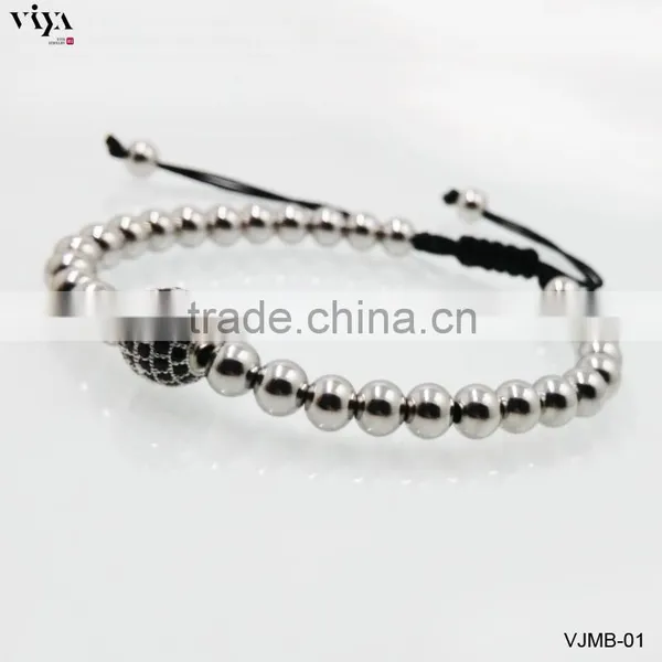 2016 The Best Selling Chinese Knot Beads Bracelet With 316L Stainless Steel Bracelet Jewelry Gifts for Women photo-6