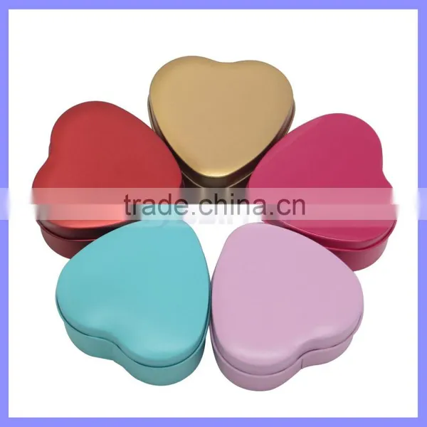 73mm x 38mm Best Choice for Candy Chocolate Factory Price Wedding Heart Tinplate Box photo-3