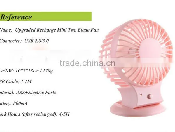 USB Mini Fan Small Table Fan Rechargeable Table Fan photo-6