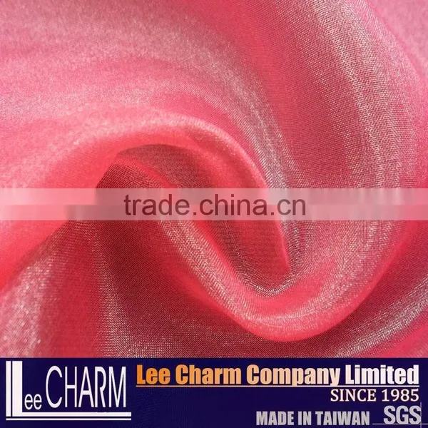 Rainbow Christmas Blush Organza Fabric photo-5