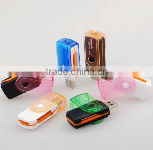 USB 2.0 All IN 1 MS M2 TF U-Flash Memory Card Reader Adapter