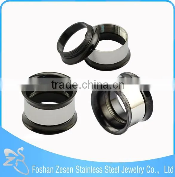 China Manufacturer Medical Steel Gold Screw Fit Flesh Tunnel Ear Plug Stretcher photo-6