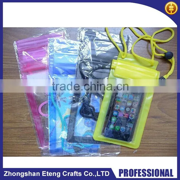 Customized Mobile Phone PVC Waterproof Bag With the Color You Want