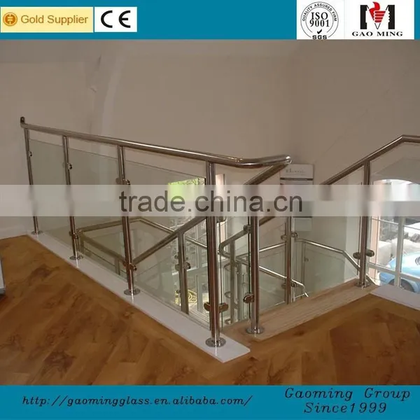 Golden Supplier for 11 Years Popular Design Indoor Glass Railing With High Quality GM-C287