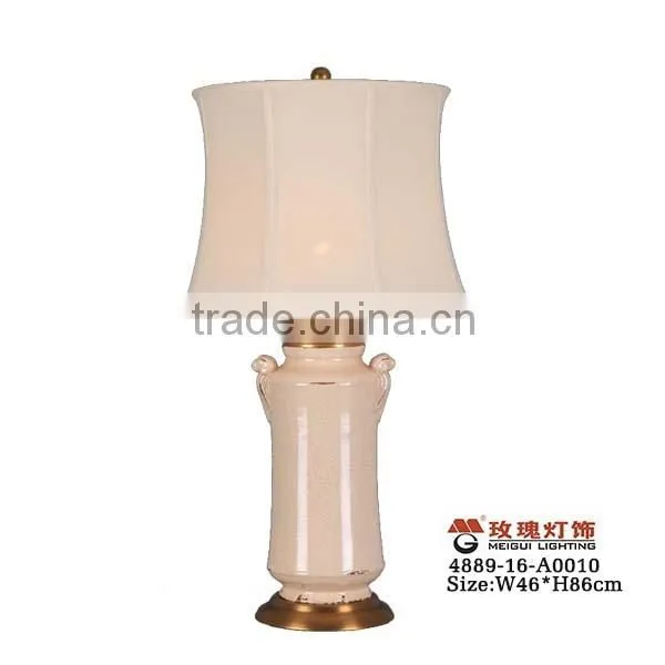 Table Lamp With Ceramic and Cracked Ice photo-6